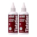 Red by Kiss Tintation Semi-Permanent Hair Color, Aloe Vera Water Based, Argan Oil, Olive Oil, Collagen & Keratin, Long-Lasting Color Dye (Red Velvet