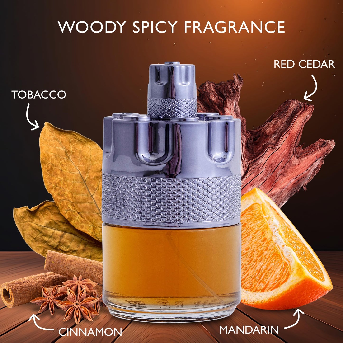 Azura Noir After Dark Eau De Parfum for Men - Woody Spicy Fragrance - Long-Lasting Cologne Choice For Daily Wear - Top Notes of Lemon, Mandarin