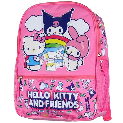 AI ACCESSORY INNOVATIONS Sanrio Backpack Hello Kitty and Friends Kuromi My Melody 16" School Bookbag
