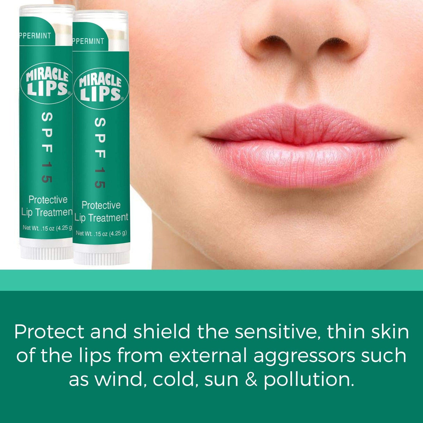 Holocuren Miracle Lips Balm - Provides Protection from Sun - Hydrating Lip Balm - SPF 15