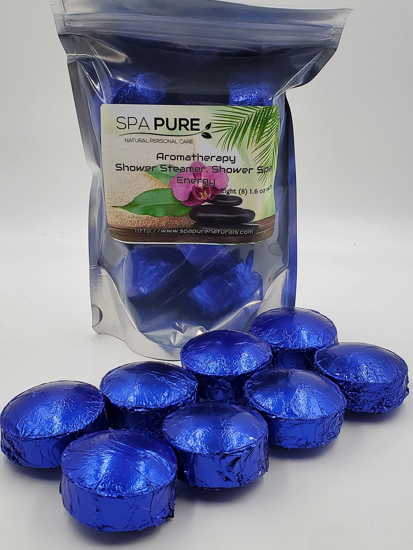 Spa Pure Energy Aromatherapy Shower: Tablets/Steamers/Bombs Made With 100% Natural/Organic Essential Oils - Transform Your Shower - Transform Your…