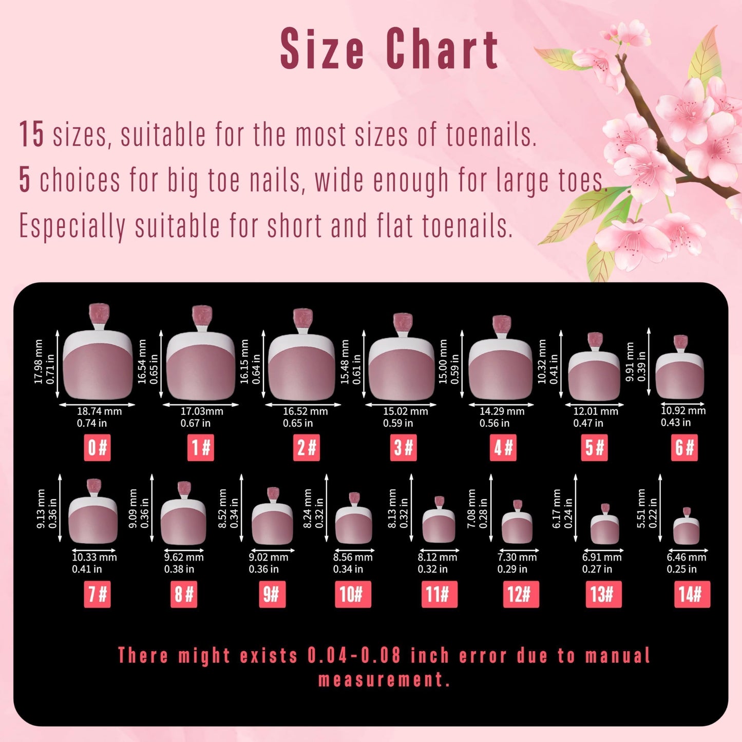 NOVO OVO Fake Toe Nail Tips Press on, French Tip Soft Gel Toenail Extension, BERRY PINK Square Round Pre-applied Tip Primer & Base Coat, Full Cover Beauty and Personal Care NOVO OVO
