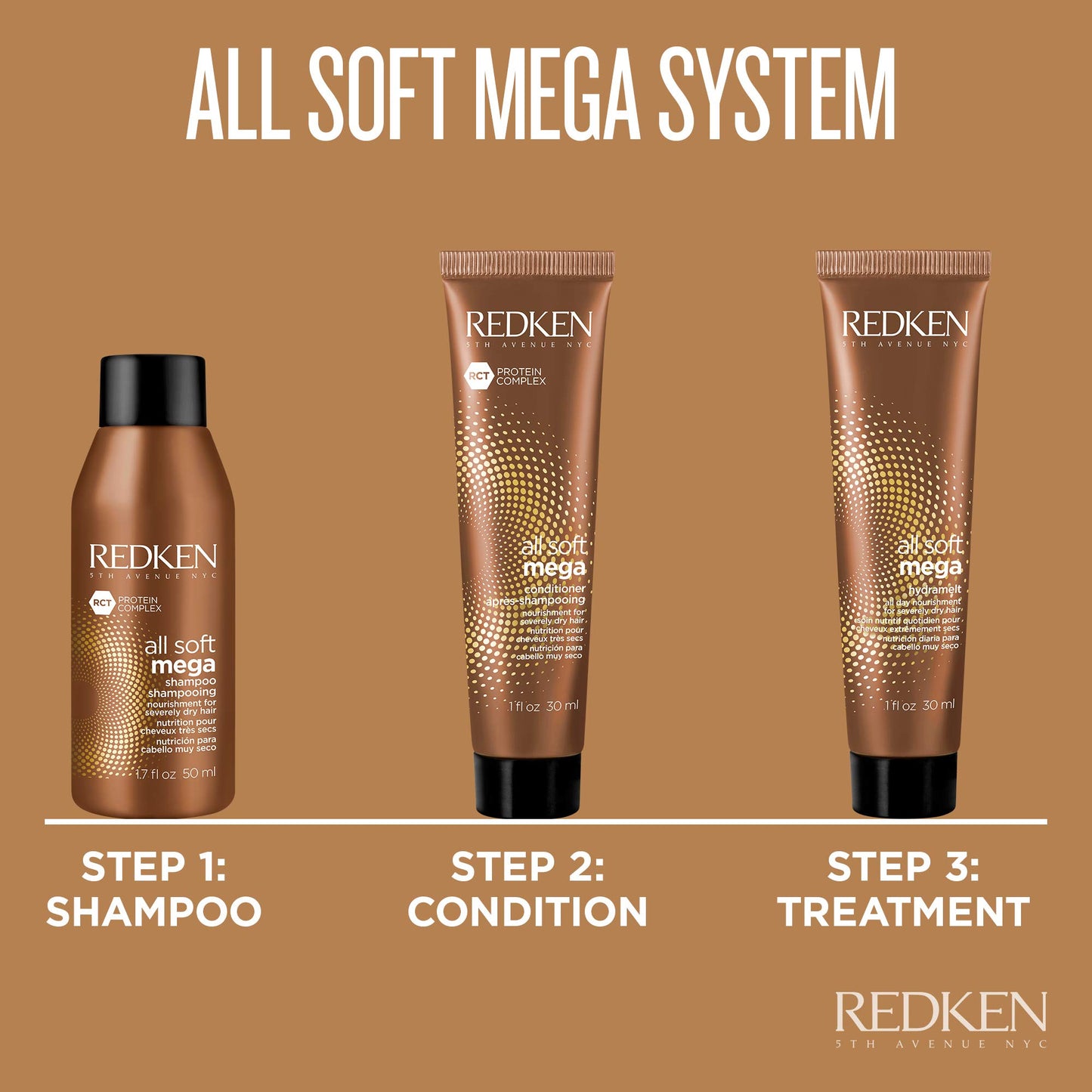 Redken All Soft Mega Shampoo | For Extremely Dry Hair | Moisturizes & Hydrates Severely Dry Hair | With Aloe Vera | 10.1 Fl Oz