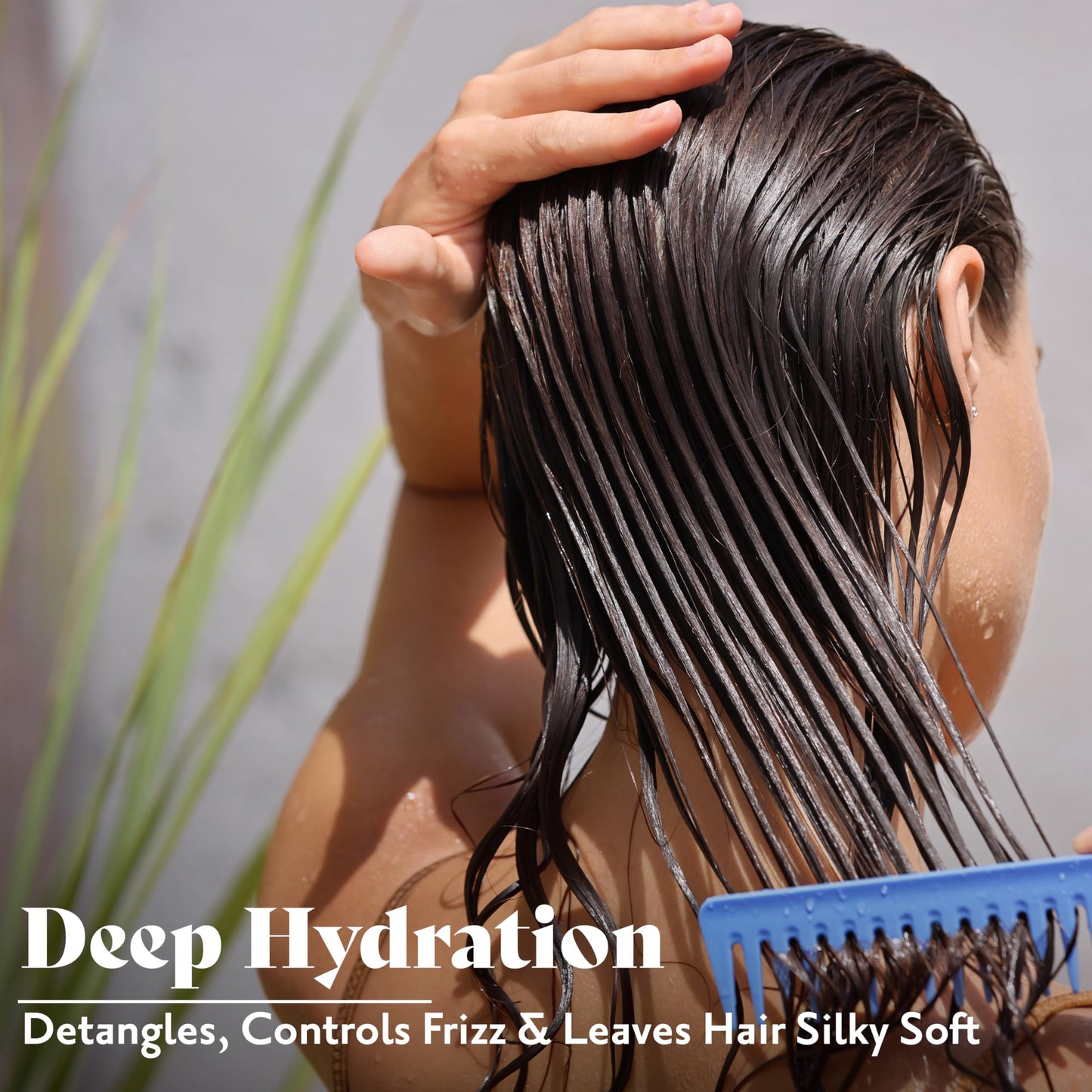Herbatint Hydrate Conditioner - Deep Hydration & Protection - Detangles, Controls Frizz & Leaves Hair Silky Soft - Free of Sulfates & Parabens