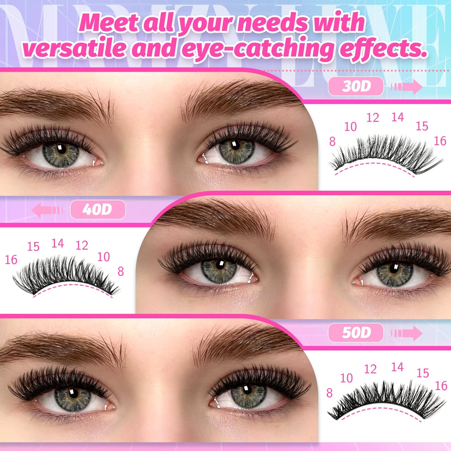 Lash Clusters 708PCS Cluster Eyelash Extensions 10-16MM Wispy Lashes Clusters 30+40+50+60+80+100D Eyelash Clusters Mix Daily Look Fake Eyelashes Beauty and Personal Care Mamzy Luxe