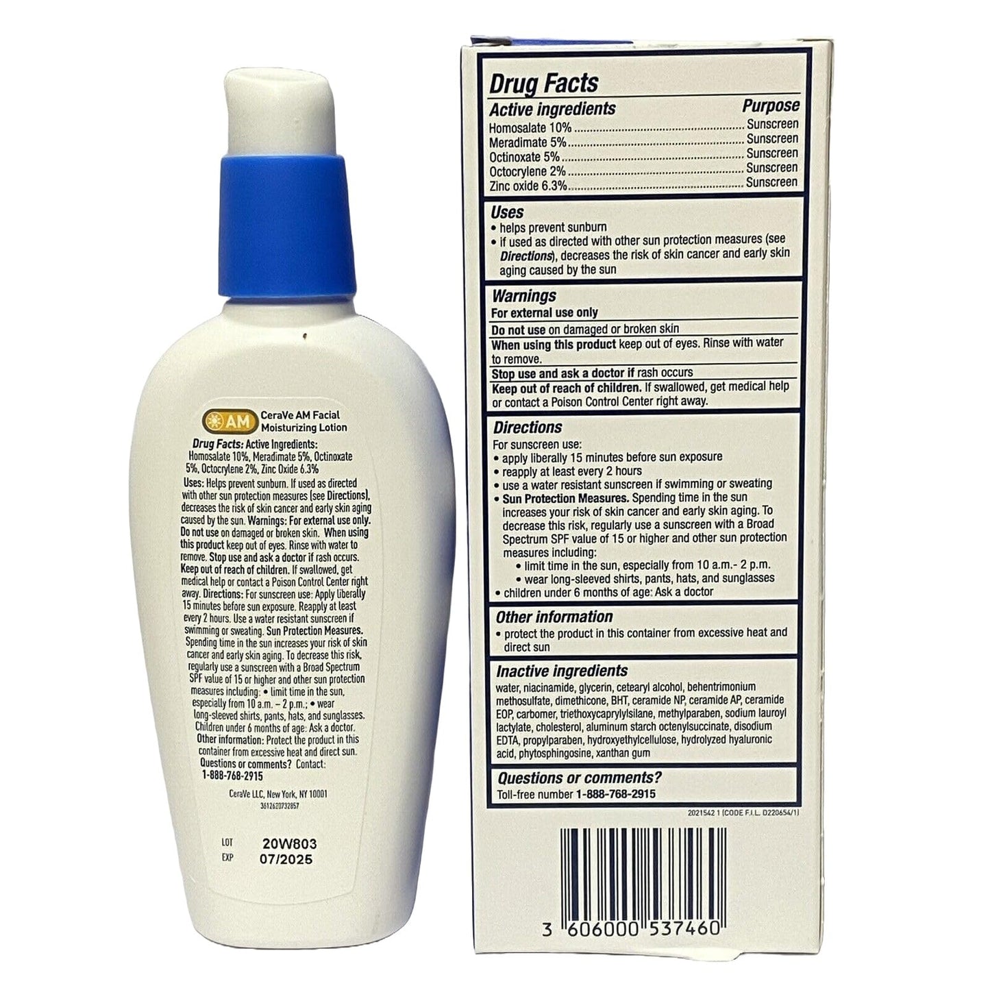 Cerave Facial Moisturizing Lotion Am Spf#30 3 Ounce (89ml) (2 Pack)