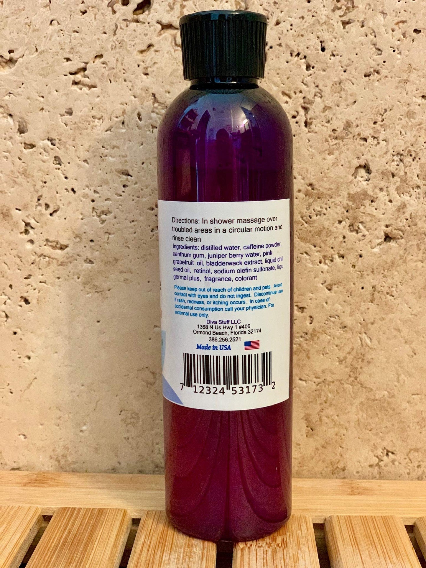 Anti Cellulite Body Wash, Orange Cream Scent, With Retinol and Caffeine, By Diva Stuff Beauty & Personal Care Diva Stuff