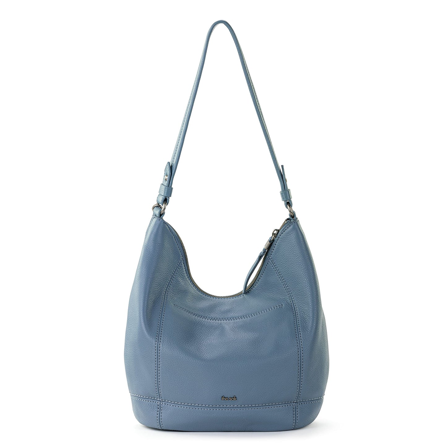 The Sak Sequoia Hobo Bag in Leather, Single Shoulder Strap, Maritime
