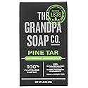 Grandpas Wonder Pine Lathers White Tar Bath Bar Soap - 3.25 Oz