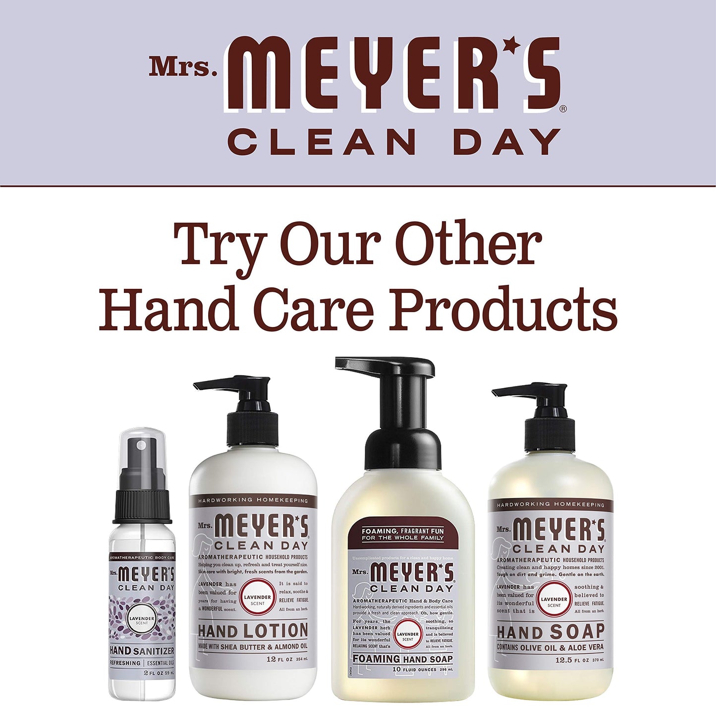 Mrs. Meyer's Clean Day Hand Soap Refill Lavender Multi-Packs (33 Fl Oz (Pack of 1)