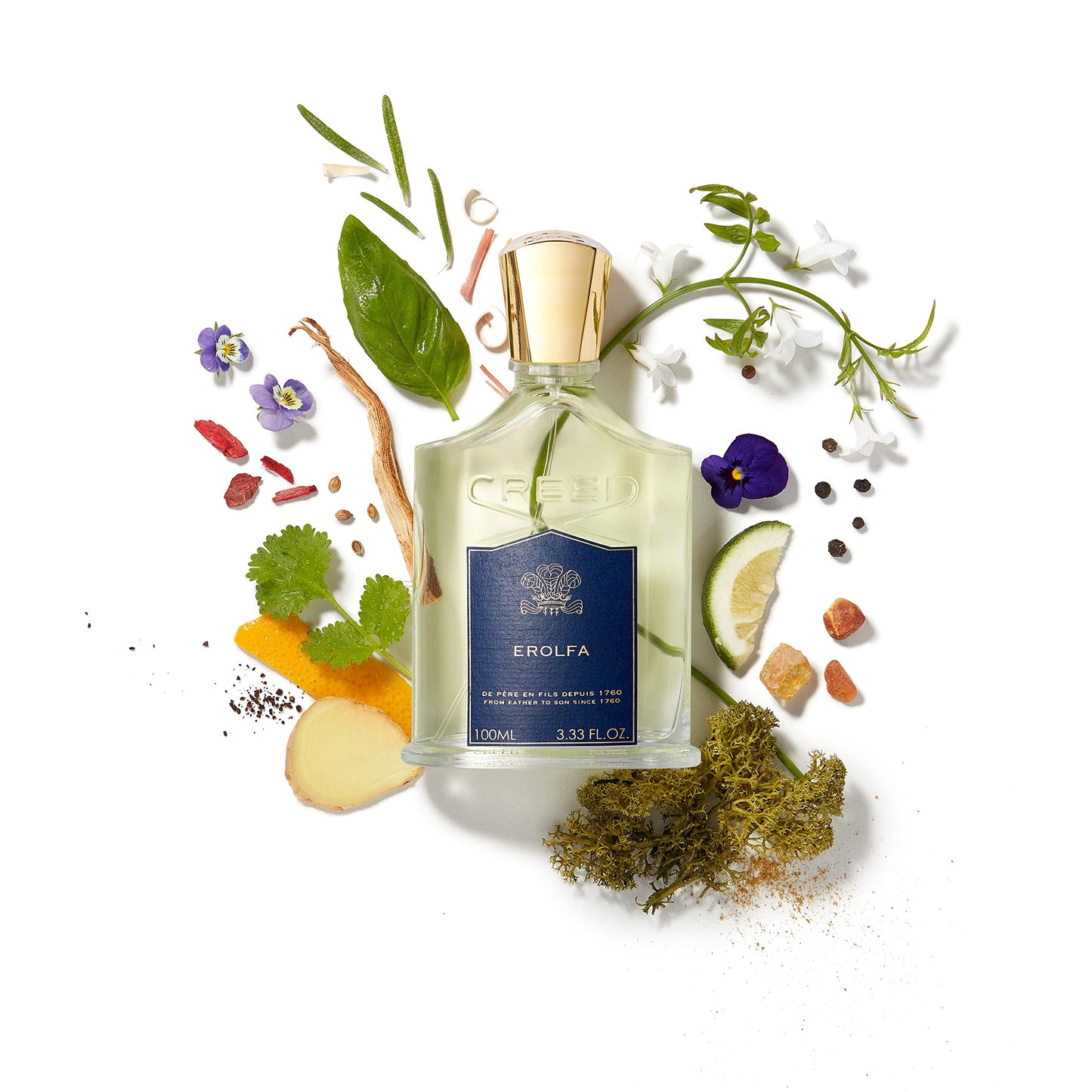 Creed Erolfa, Luxury Perfume for Him & Her, Aromatic Fougère, Marine & Floral Fragrance, 100ML / 3.3 Fl Oz