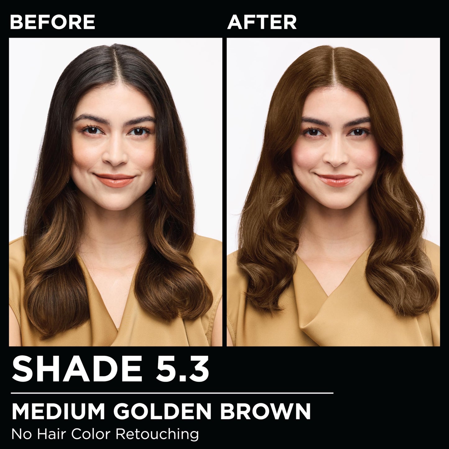 Garnier Olia Hair Color, Ammonia-Free Permanent Hair Dye, Oil-Powered Formula for 100% Gray Coverage and 3x Shinier Hair, Vegan & Cruelty Free, 5.3