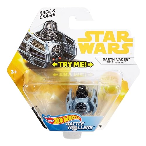 Hot Wheels Star Wars Battel Rollers Darth Vader Tie Advanced Vehicle