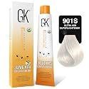 GK HAIR Global Keratin Professional Hair Color Cream Tube (3.4 Fl Oz/100ml) Nourishing & Cleansing Colors for Styling High Performance Long Lasting