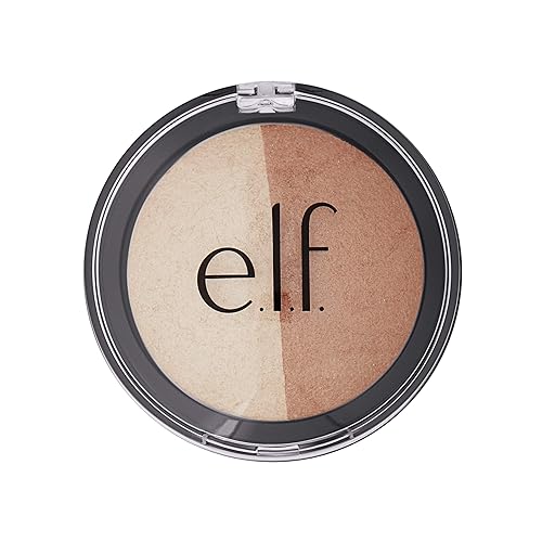 Elf Cosmetics Baked Highlighter & Bronzer 83372 Bronzed Glow, 0.6 Ounce