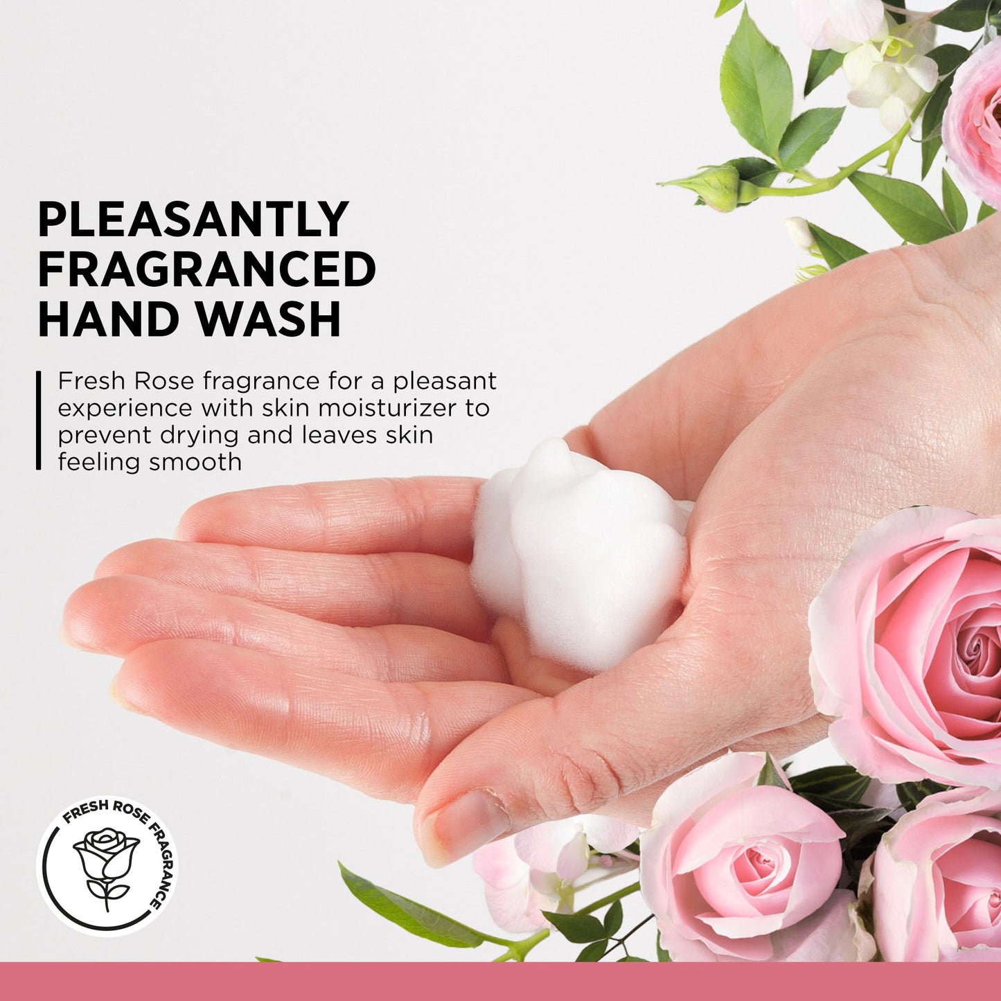 SC Johnson Professional Refresh Rose FOAM, Foam Hand Wash, Foaming Hand Soap, 1 Liter Cartridge, 2 Count, for Professional Use Only