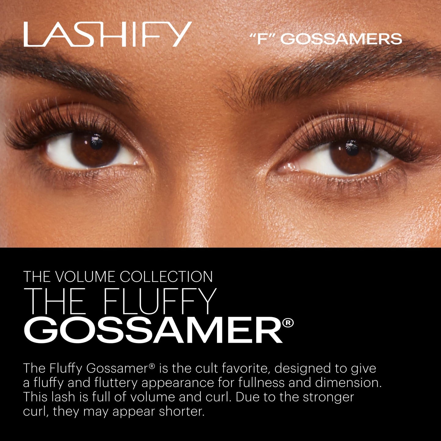 Lashify Fluffy 12mm Gossamer DIY Eyelash Extensions Refill, Truffle Color, Easy False Lashes To Add Fullness and Dimension