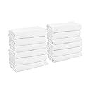 Arkwright White Bath Gym Towel - Pack of 6 - Bulk 100% Cotton Soft Quick Dry Sweat Absorbent Hotel Quality Towels for Workout, Bathroom, Spa, Pool…