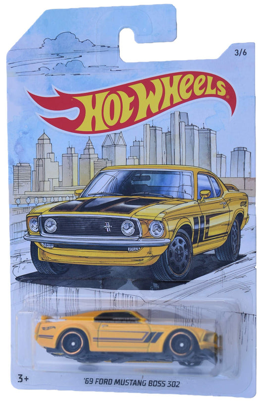 Hot Wheels Detroit Muscle '69 Ford Mustang Boss 302 Diecast Car