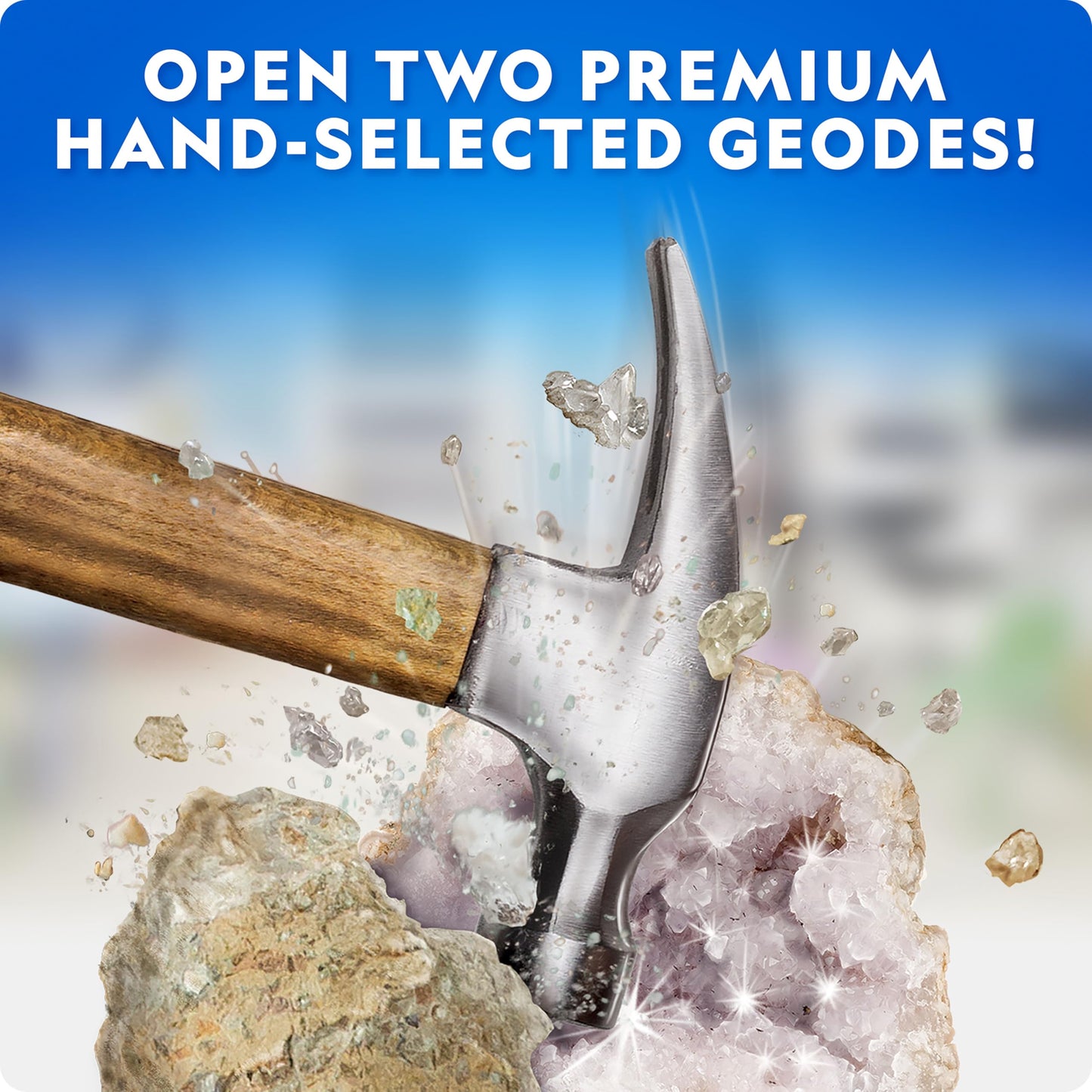 National Geographic Rock Collection Box – 300+ Gemstones, Crystals & Geodes, Rocks & Minerals Science Kit for Kids, Geology Gift for Boys & Girls