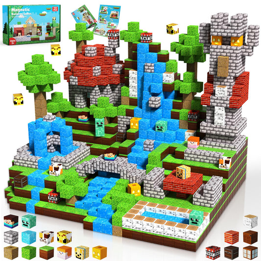 ToyUnited 150pcs Magnetic Blocks – STEM Magnet Cubes Building & Stacking Toys, Montessori Sensory Set for Kids Ages 3-8, Gift Idea