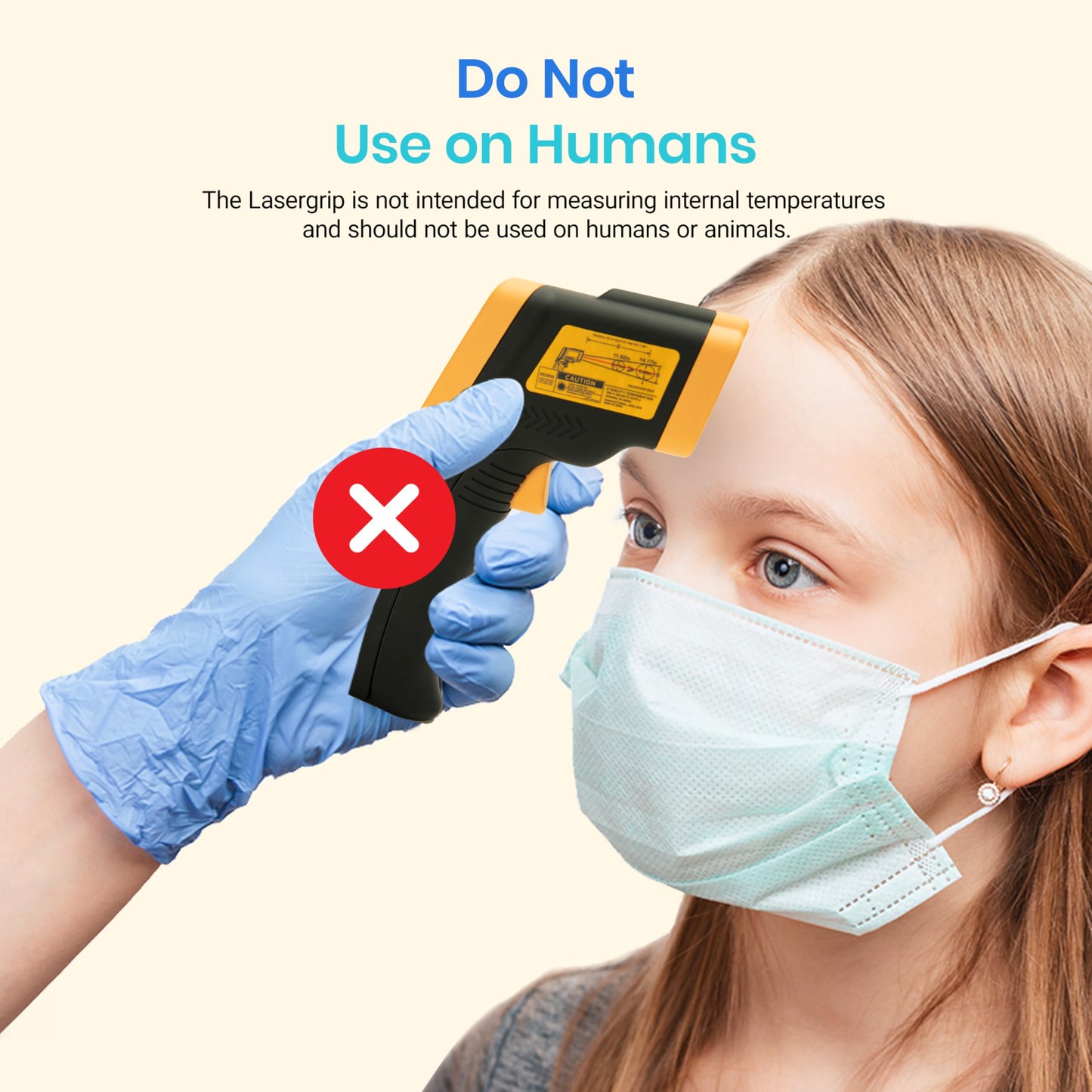 Etekcity Infrared Thermometer 774 โ Laser Temp Gun for Cooking, Meat, Candy, Oven, Griddle, Fridge, and Heat Tools, Yellow