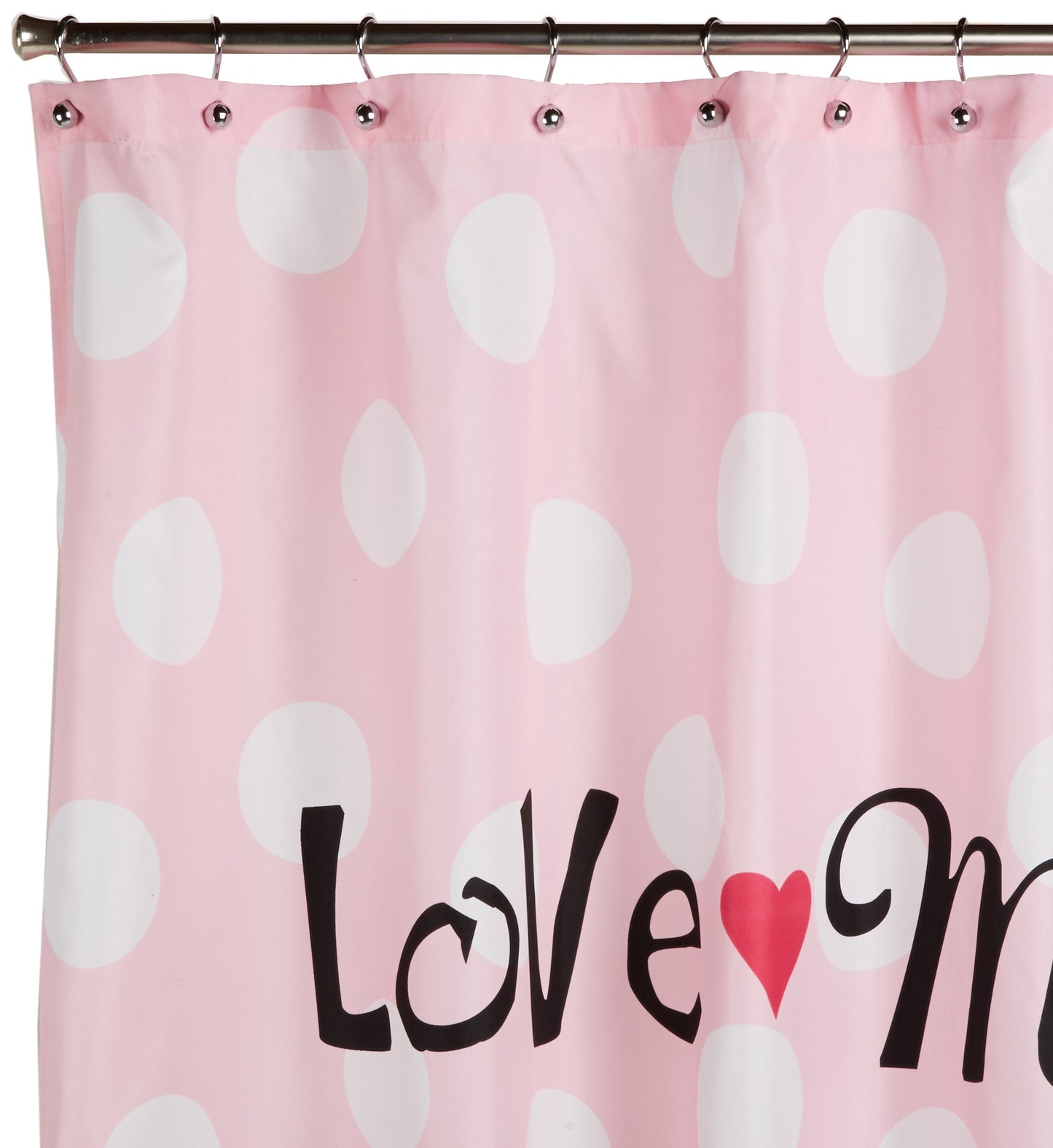 Disney Minnie Mouse Fabric Shower Curtain Pink w/ Dots