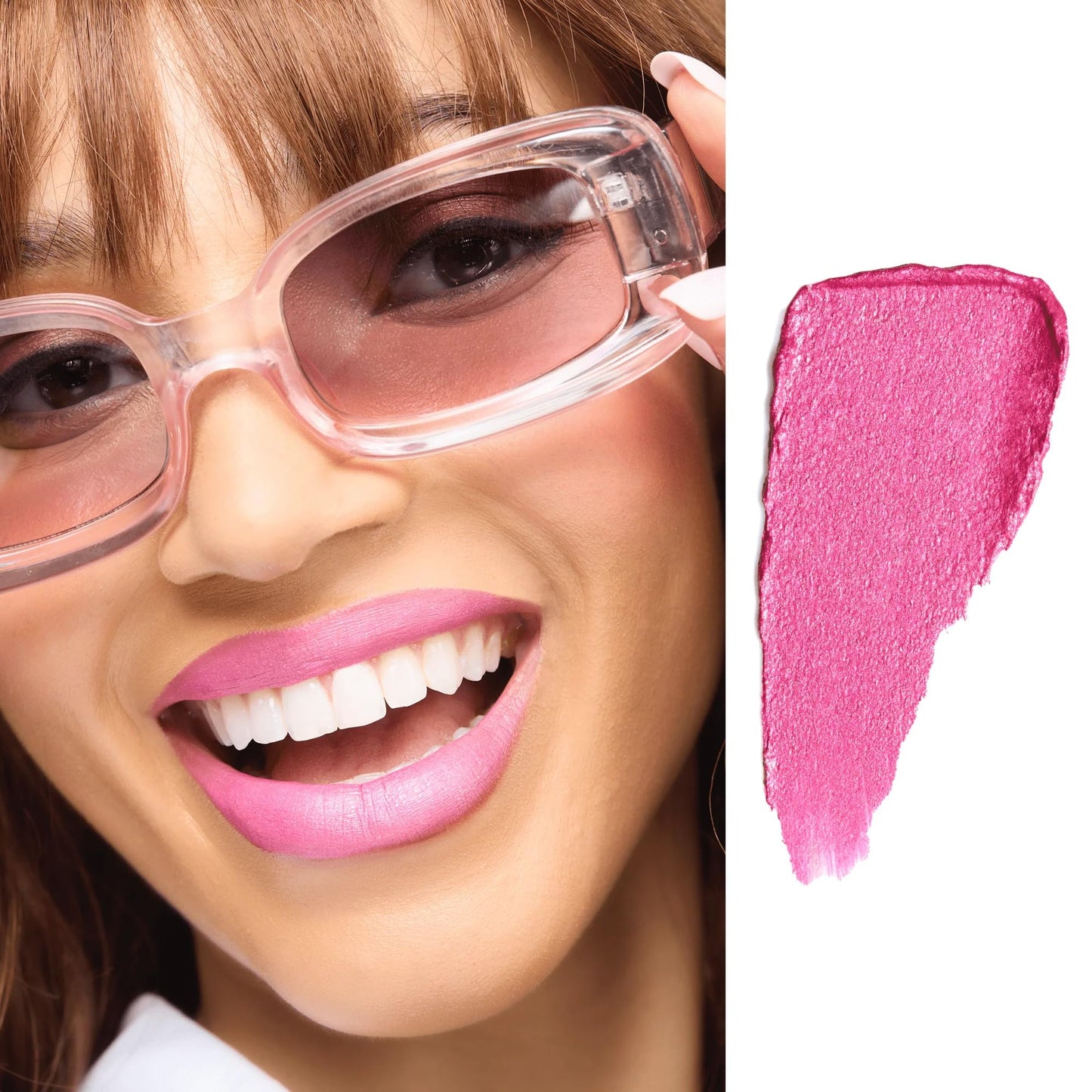 Gerard Cosmetics MetalMatte Liquid Lipstick Where's Ken?, Hot Pink Lipstick with Metallic Matte Finish, Long Lasting Smudge Proof Lipstick, Cruelty