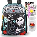 Nightmare Before Christmas School Supplies - 5 Pc Bundle Nightmare Before Christmas Backpack for Boys Girls with Temporary Tattoos, More