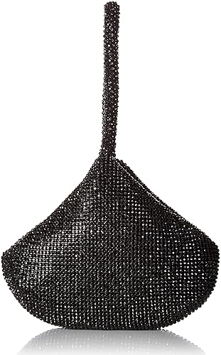 Jessica McClintock Staci Mesh Wristlet Pouch, Black