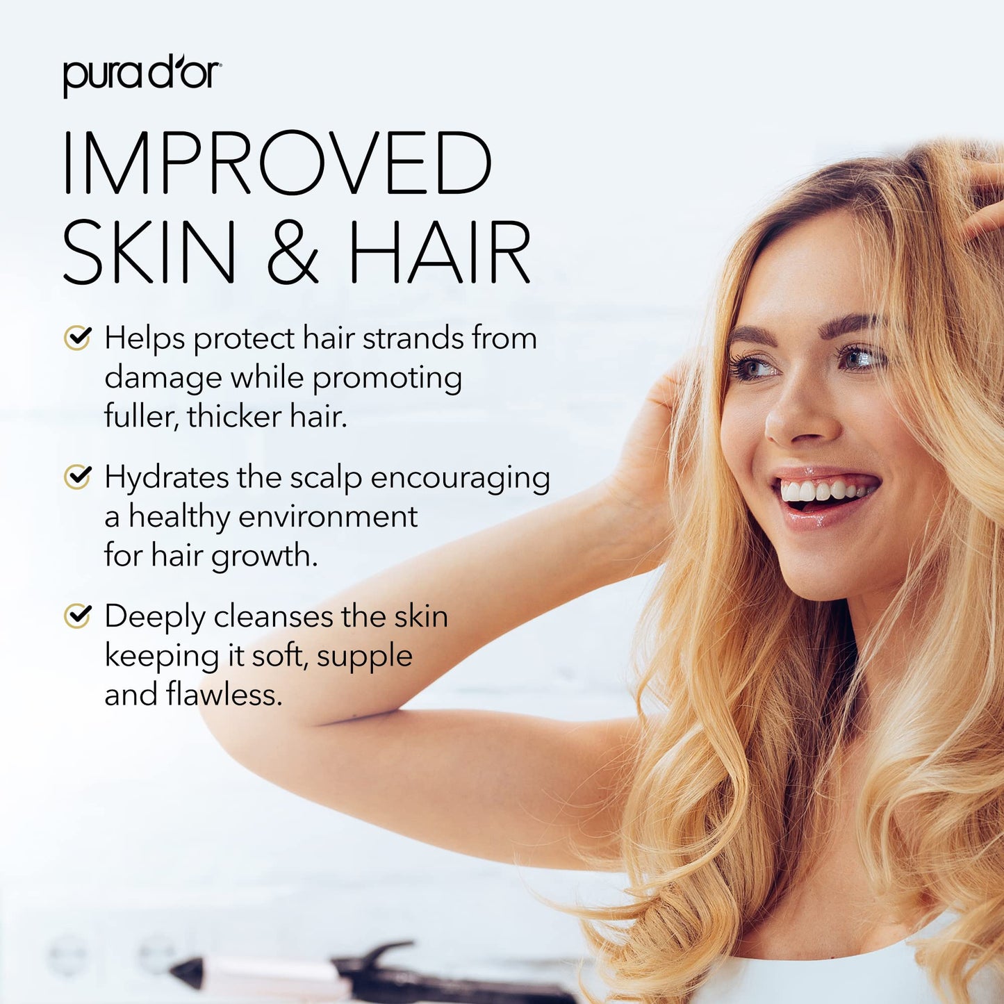 PURA D'OR 4 Oz ORGANIC Castor Oil - w/ 2 BONUS Empty Brushes - 100% Pure USDA Certified Cold Pressed, Hexane Free Eyelash & Eyebrow Serum