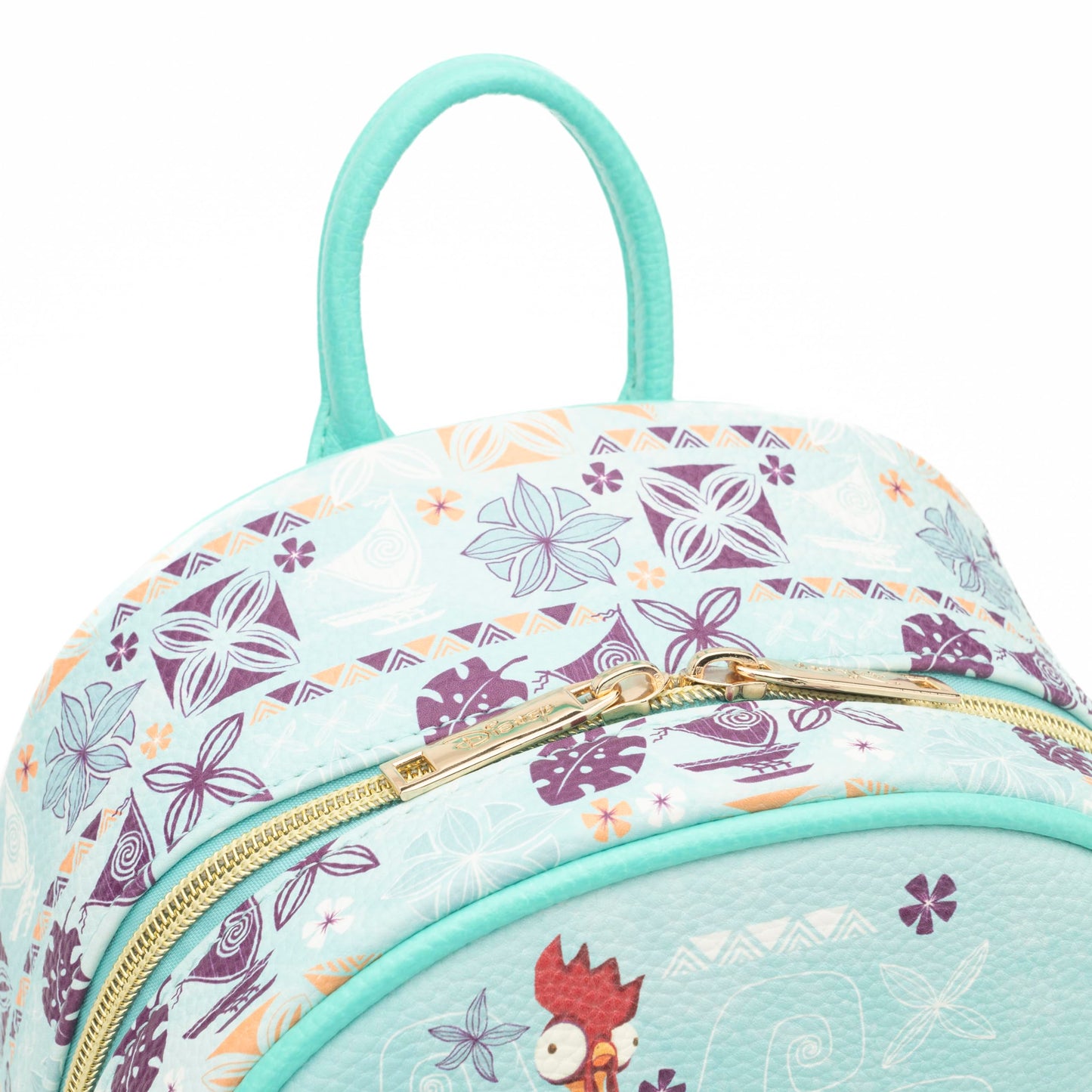 Wondapop - Moana Featuring Pua and Hei Hei 11"" Vegan Leather Fashion Mini Backpack, Blue