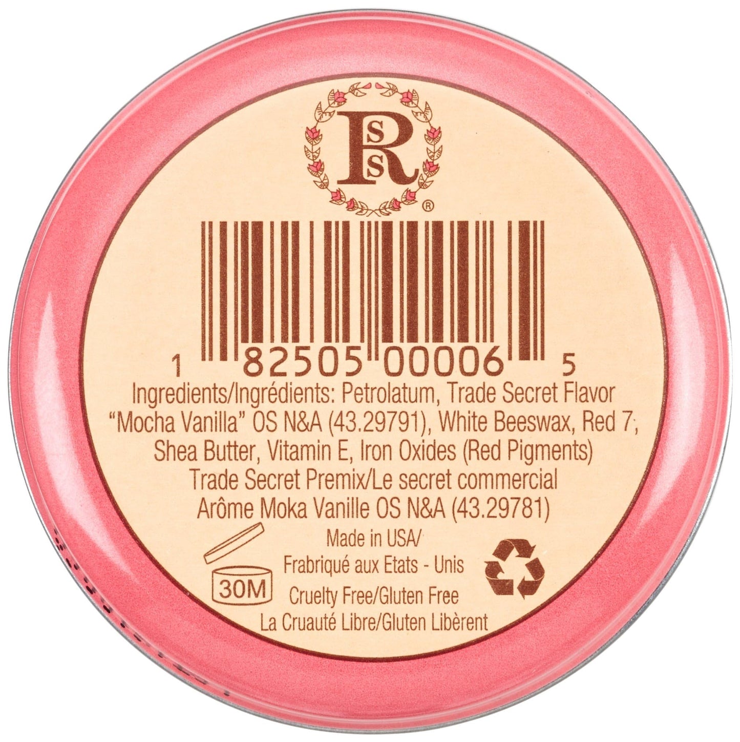 Rosebud Lip Balm, Mocha Rose.8 Ounce