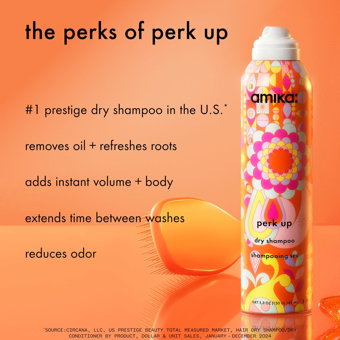amika Perk Up Dry Shampoo, 5.3 oz. (Pack of 1) Beauty and Personal Care Amika