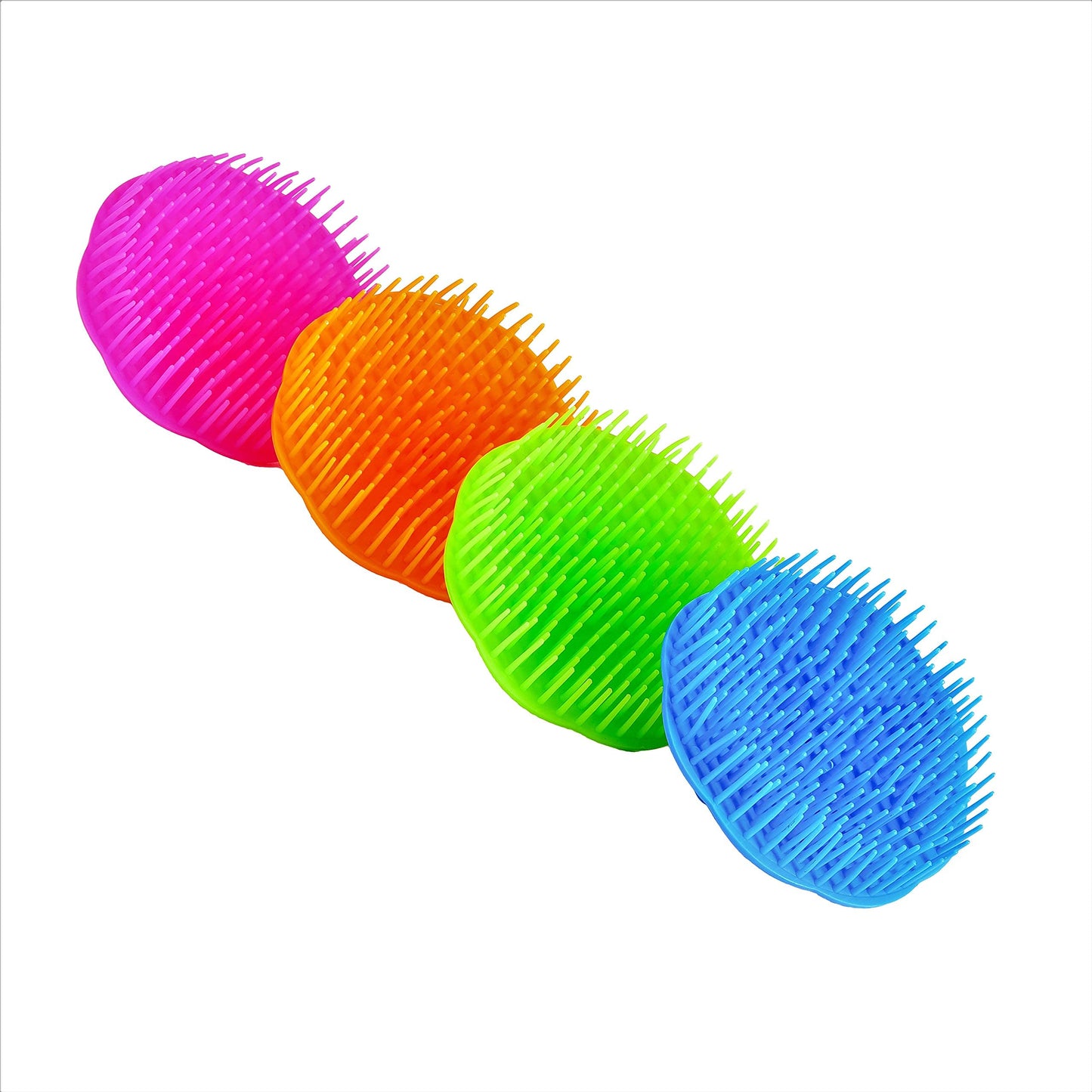 Niva Hair Scalp Massager Shampoo Brush - Flexible Scalp Exfoliator Dandruff Brush and Grass Shape Handle - Baby Shower Bath Brush Suitable for Women