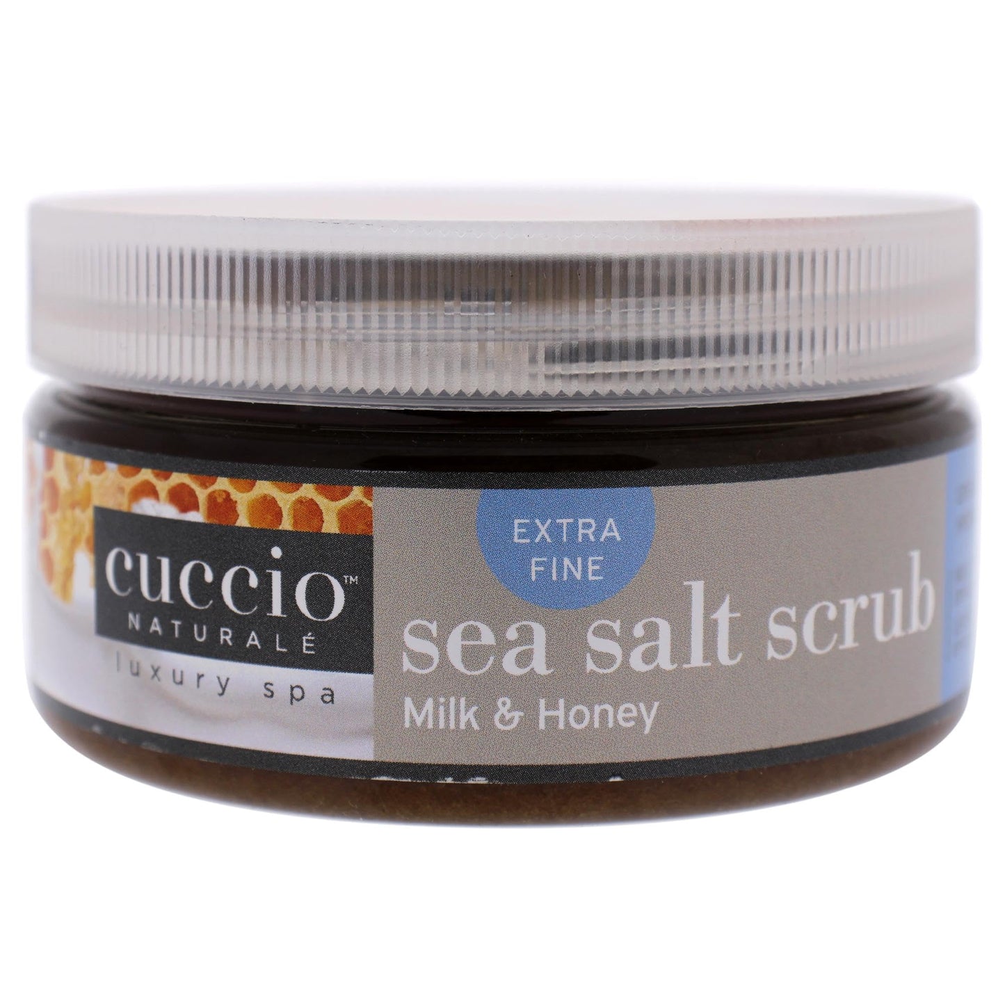 Cuccio Naturale Sea Salt Scrub - Extra Fine - Gently Exfoliates To Remove Dead Skin Cells - Leaves Skin Supple, Radiant And Youthful Looking - Paraben