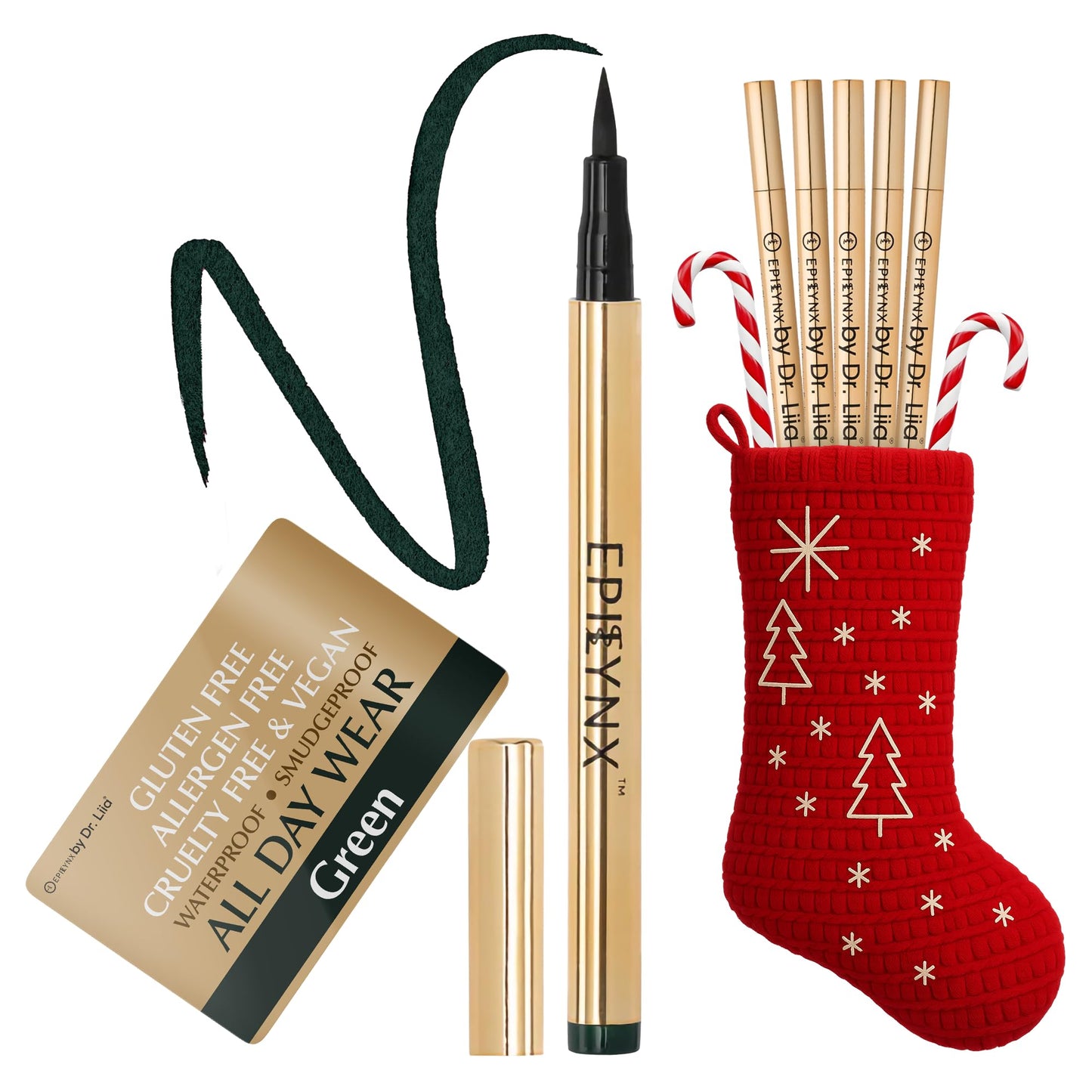 Liquid Eyeliner - Hypoallergenic Eyeliner with Fine Brush Tip, Long-Lasting Waterproof Eye Liner - Cruelty-Free, Vegan, Hypoallergenic, Gluten-Free