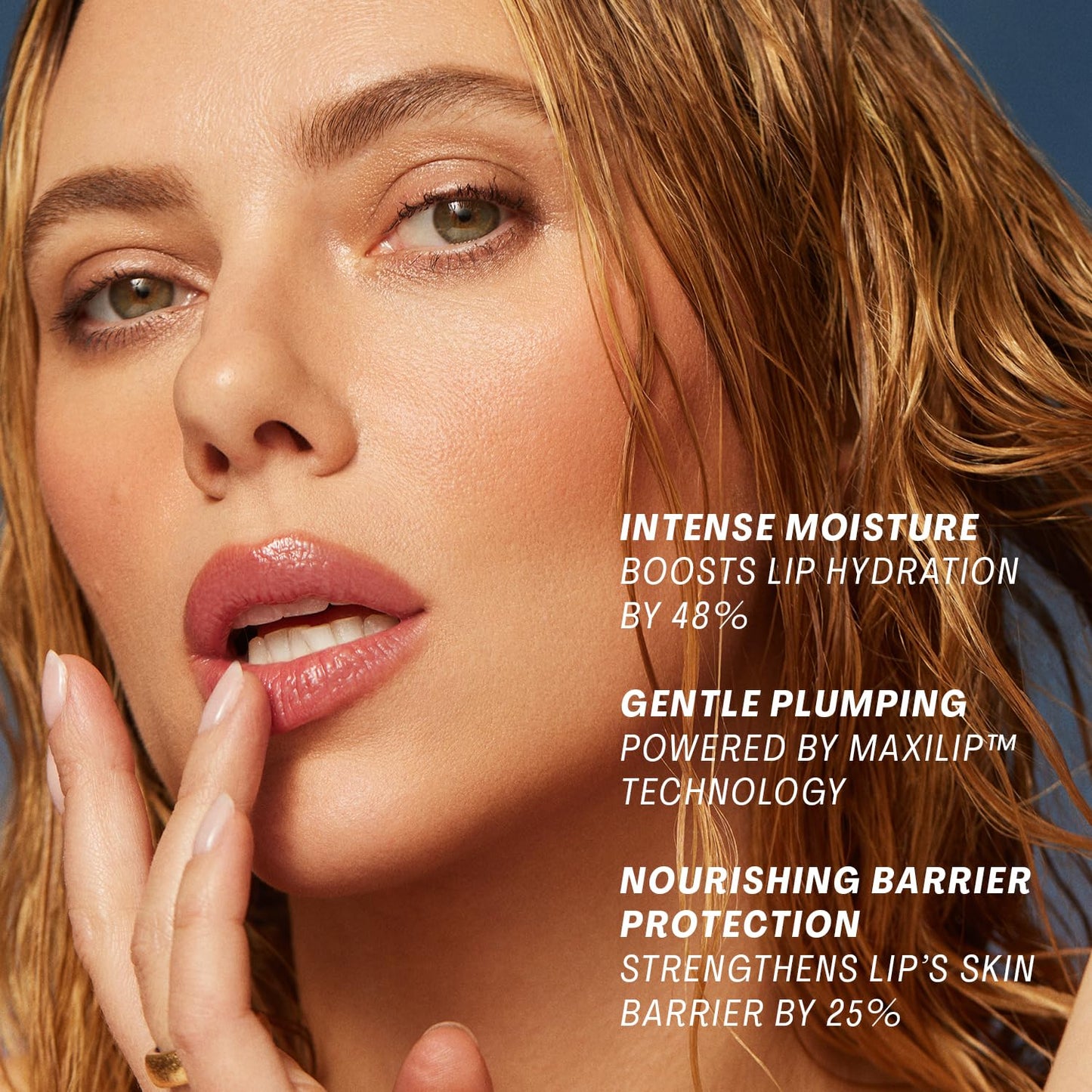 The Outset Lip Oasis Hydrating Lip Balm, Glossy Moisturizing Lip Treatment for Dry, Sensitive Lips, Clean, Vegan & Gluten-Free, Sheer Tint Mirage, 0.3