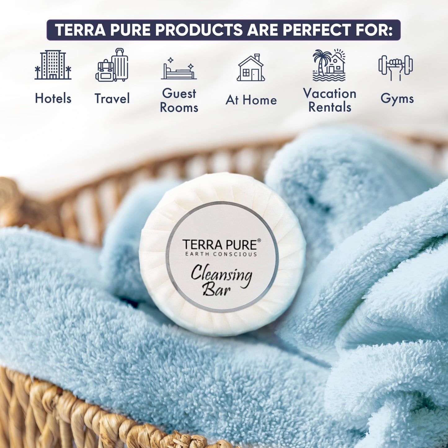 Travel Size Hotel Bar Soap 300 Count 0.6 oz Bars Guest Amenities for Hotels Vacation Rentals & Short Term Rentals Paraben Free White Tea & Coconut