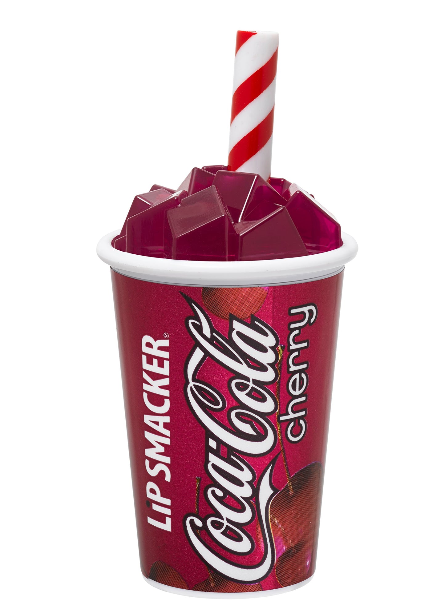 Lip Smackers Coca Cola Lip Balm, Moisturizing, Collectible Beverage Cup Design, Sheer Finish for Smooth Lips - Cherry Coke