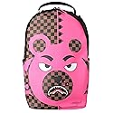 Sprayground Pink Bear Shark Backpack, 18" H x 12" W x 6" D, Brown, Unisex, 20L Capacity, Internal Laptop Sleeve, Multiple Pockets, Travel-Friendly