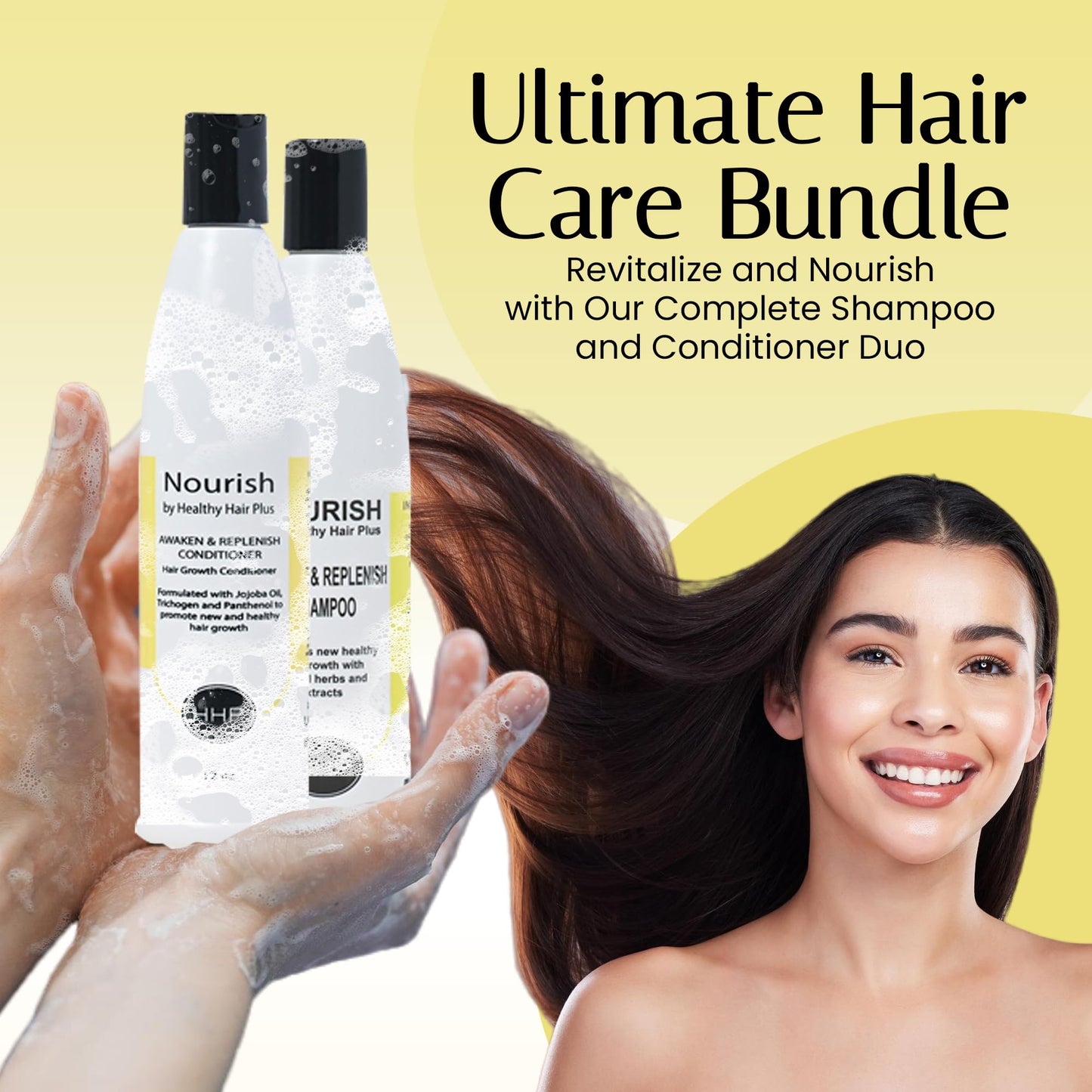 Nourish - Awaken And Replenish Combo - Hair Growth Shampoo & Conditioner for Thinning Hair Treatment