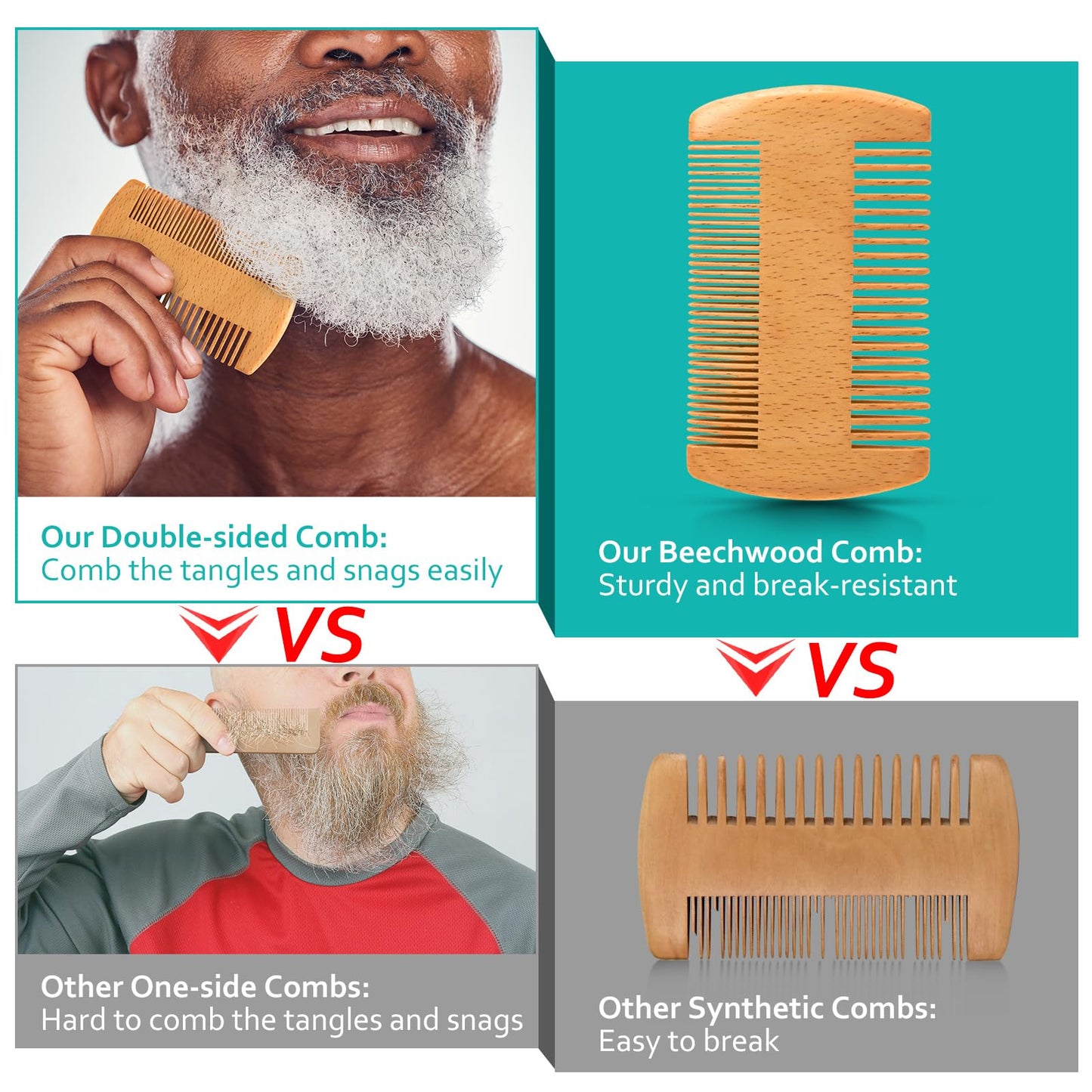 Christmas Gifts for Men - Beard Kit for Men's Self-care, Outfits Men's Grooming Routine, Anniversary | Birthday Gifts for Him Husband Boyfriend Dad
