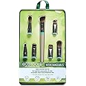 EcoTools Interchangeables Total Renewal Eye Makeup Brush Kit, Customizable Makeup Brushes for Eyeshadow, Travel-Friendly Kit, Eco-Friendly Synthetic