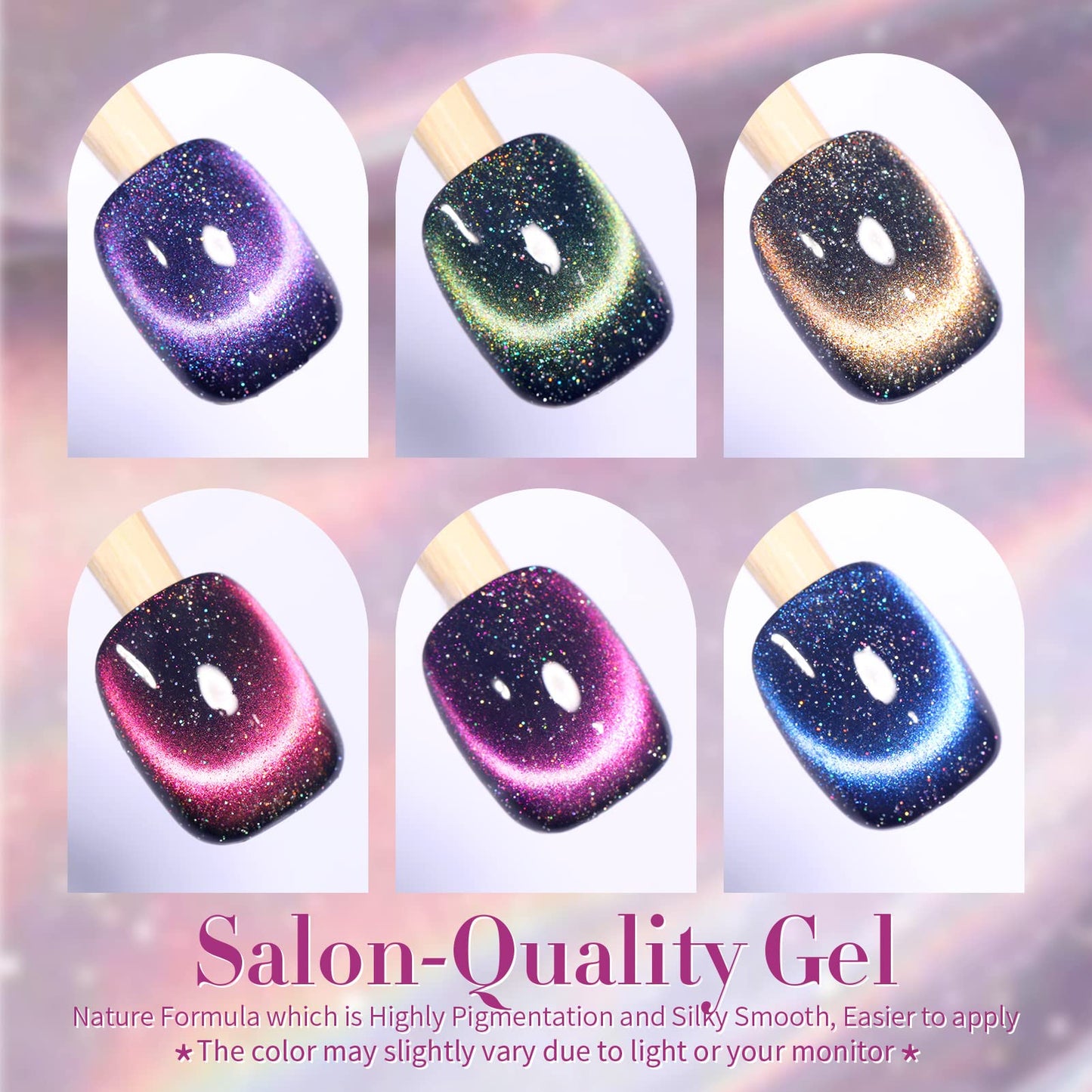 Born Pretty Christmas Cat Magnetic Eye Gel Nail Polish Fall Winter Jelly Red Green Black Blue Crystal Glass Magnetic Shimmer Glitter Nail Polish Salon Beauty and Personal Care Born Pretty