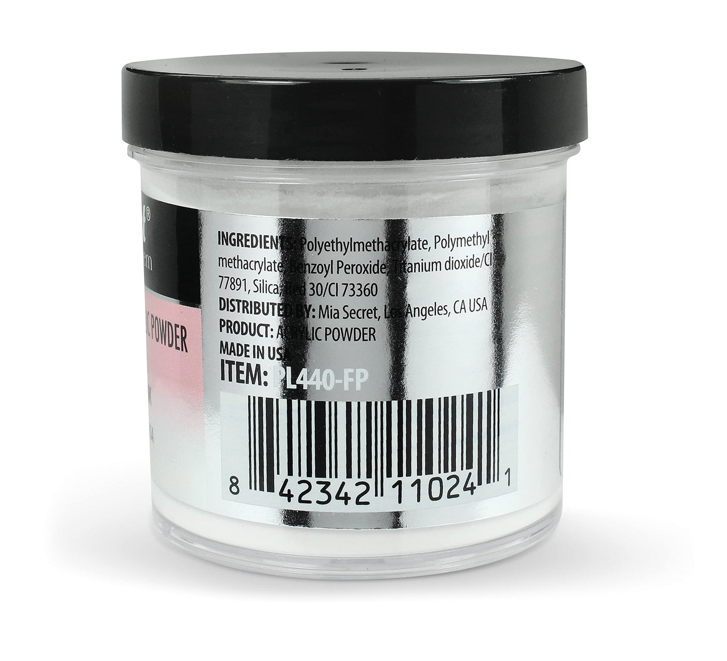 Mia Secret Frosted Pink Acrylic Powder (PL0-FP), 4 Ounce
