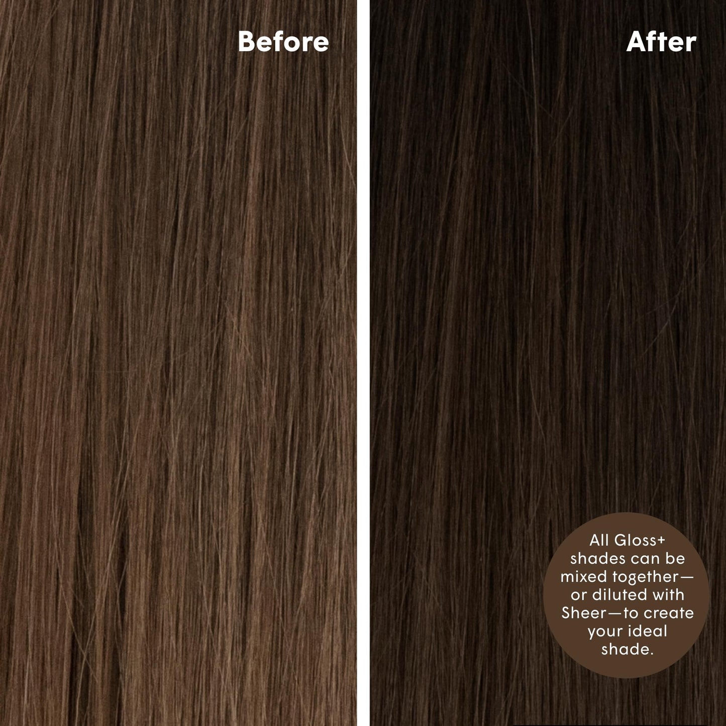 dpHUE Gloss+, Cool Medium Brown - Boosts Fading & Faded Hair Color - 8-12 Applications per Bottle - Lasts Up to 8 Washes