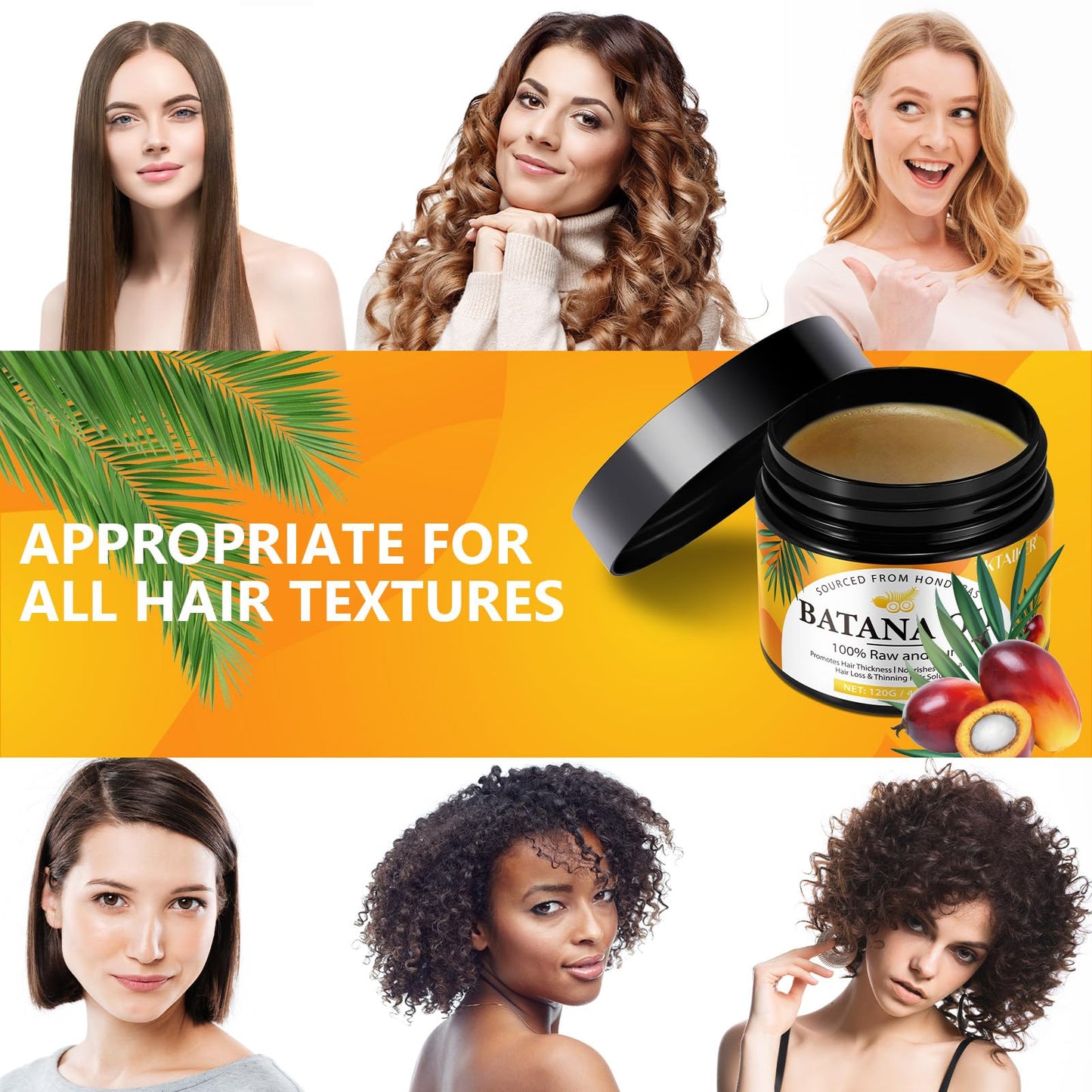 TKTALKER Raw Batana Oil for Hair Growth, 100% Pure, Dr. Sebi Batana Oil from Honduras, Organic, Unrefined, Prevents Hair Loss, Hair Care, Enhances