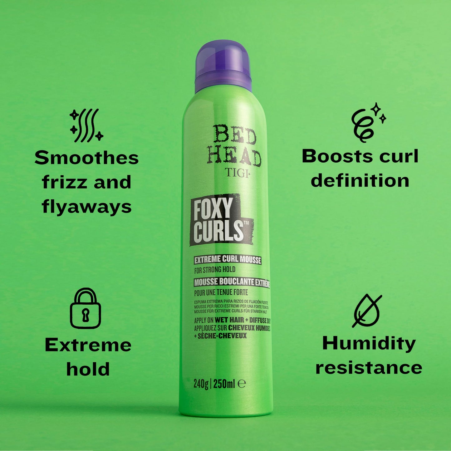 TIGI Bed Head Foxy Curls Curly Hair Mousse for Strong Hold 8.4 oz