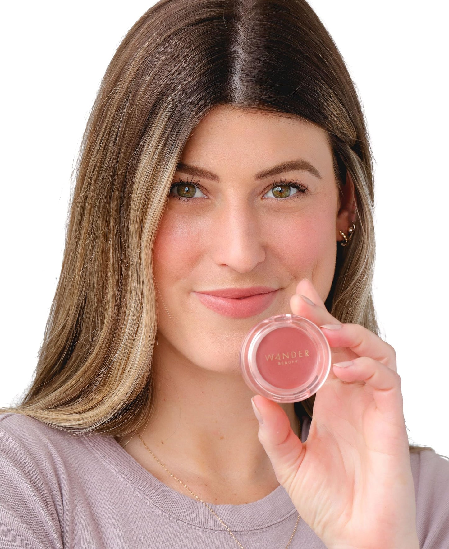 Wander Beauty Double Date Lip & Cheek - Honeymoon/Swipe - 4-in-1 Cream Blush & Lip Tint - Blush, Lip Moisturizer, Lip Balm, & Eye Gloss - Multitasking